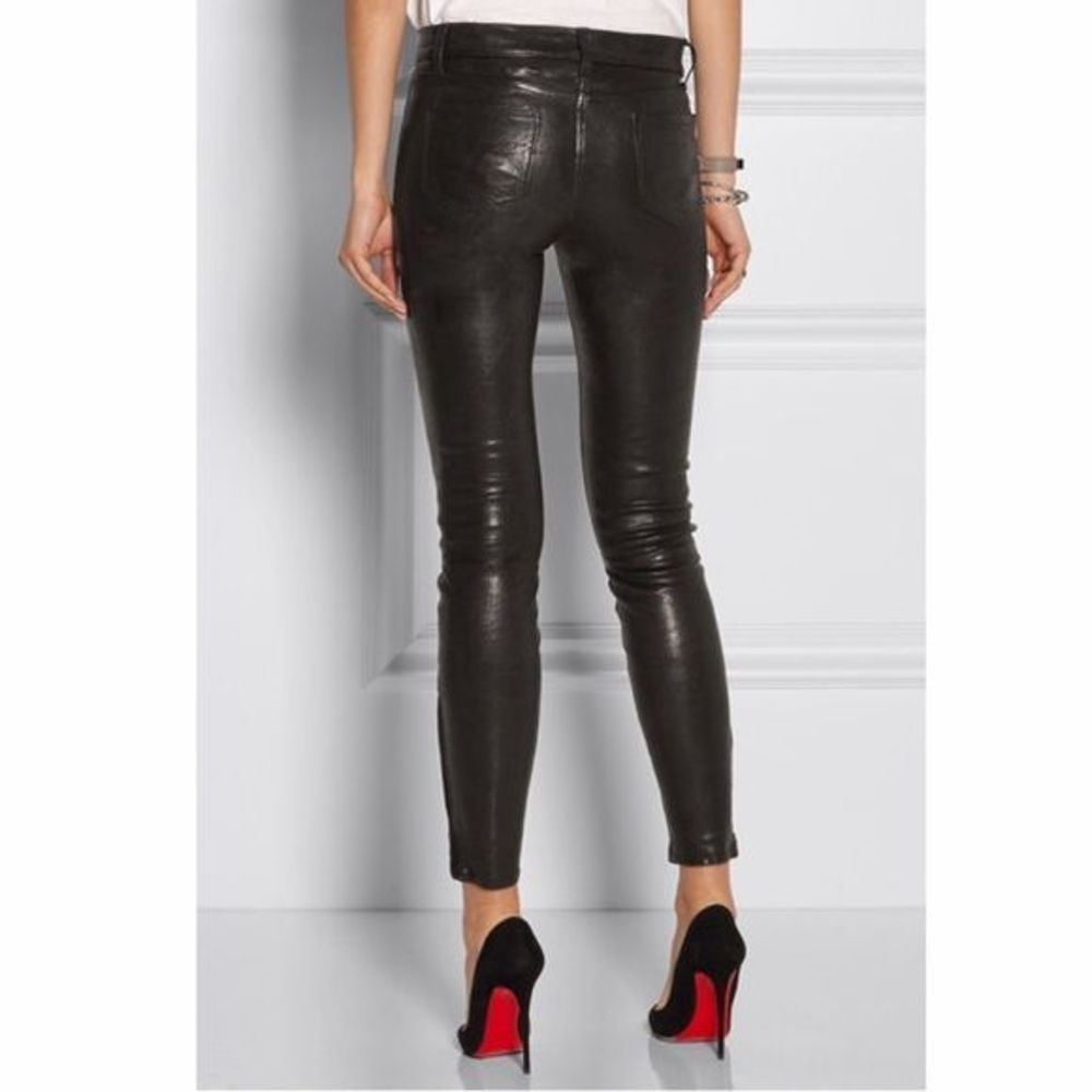 J Brand L8001 Stretch Leather Pant 27 NEW Mid Rise - Picture 3 of 12